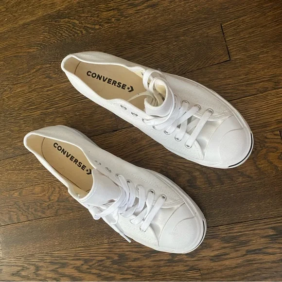 UNISEX Converse Jack Purcell Leather Low Top Shoes - Picture 2 of 7